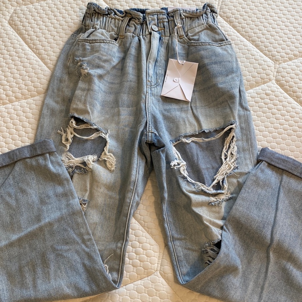 High waisted mom jeans